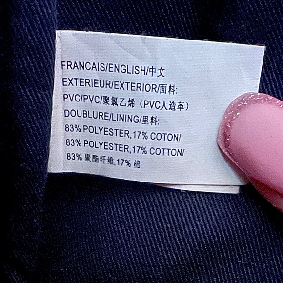 SOLD! Lacoste Royal Blue Leather Handbag - Picture 11 of 13